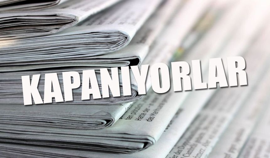 Antalya'da 5 gazete ekonomik sıkıntıdan kapanıyor