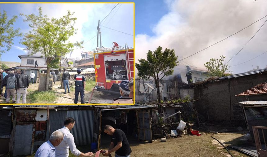Burdur Kavak Köyü'nde korkutan yangın kısa sürede söndürüldü