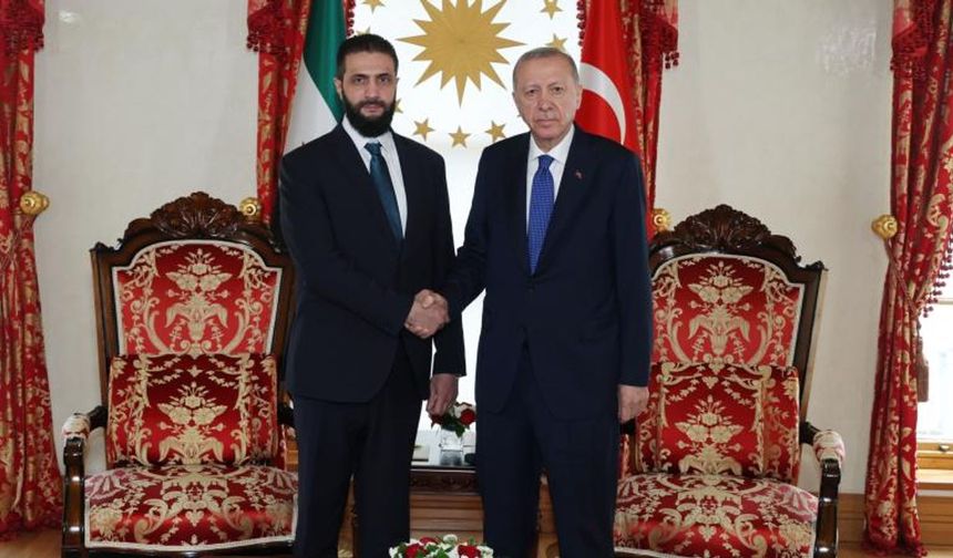 Cumhurbaşkanı Erdoğan ile Suriye Cumhurbaşkanı Şara bir araya geldi