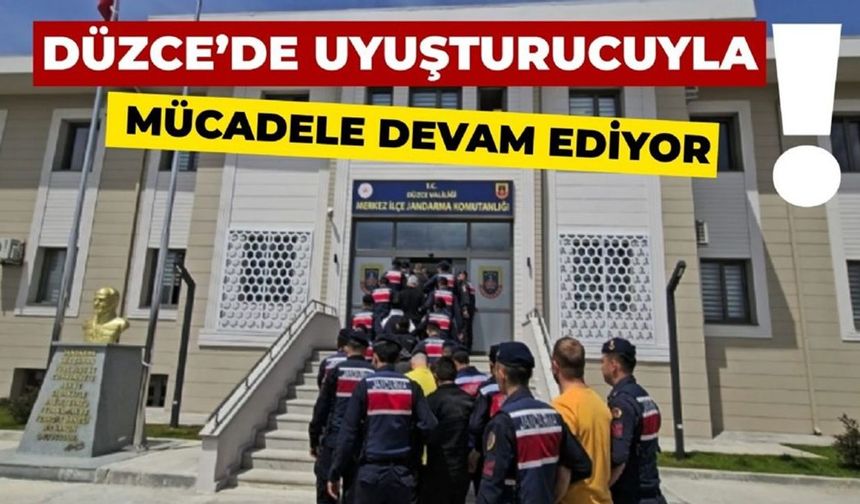 Düzce’de “uyuşturucu” ile amansız mücadele sürüyor