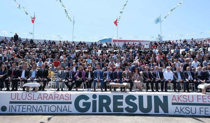 Giresun Uluslararası Aksu Festivali başladı
