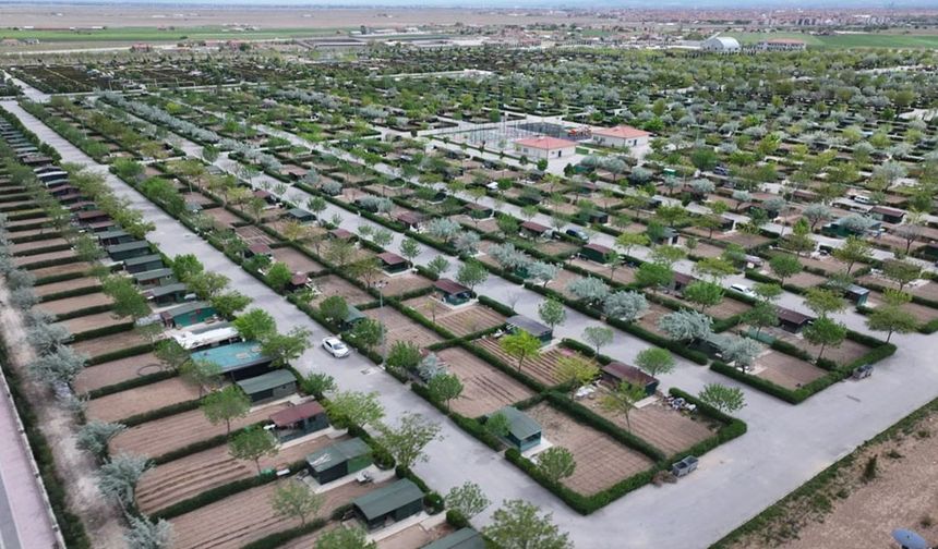 Konya Karatay'da hobi bahçelerinde üretim zamanı