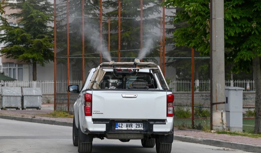 Konya Selçuklu'da ilaçlama çalışmaları