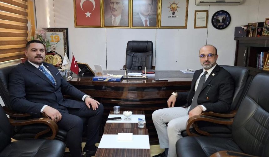 MHP Burdur İl Başkanı Mustafa Gün'den AK Parti İl Başkanlığı’na ziyaret