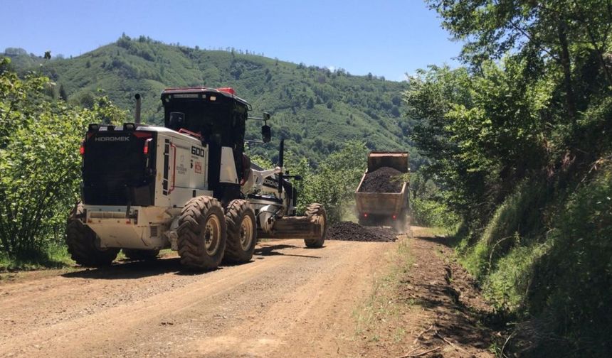 Ordu Büyükşehir Belediyesi 19 ilçede yoğun çalışma yürütüyor