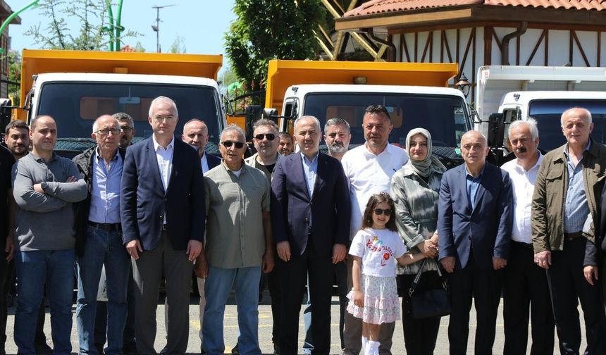 Rize Belediyesi 24 yeni makine ve aracı daha bünyesine kattı
