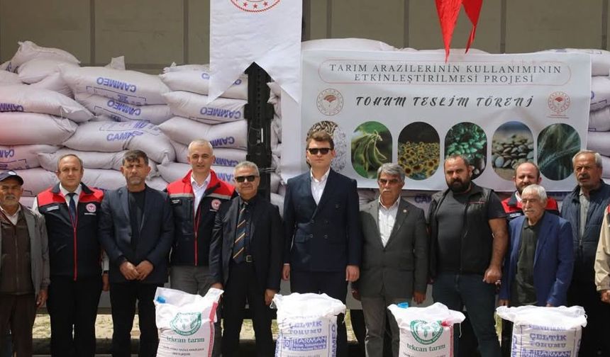 Üreticiye 51 ton sertifikalı çeltik tohumu dağıtıldı