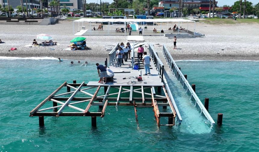 Antalya'da 'Engelsiz Plaj' yeni sezona hazırlanıyor