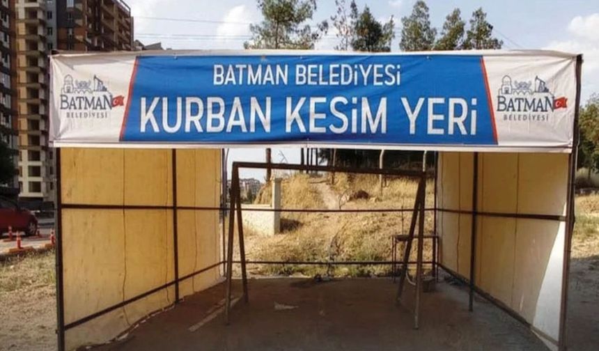 Batman’da kurban kesim yerleri netleşti