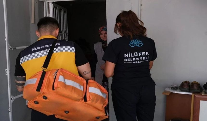 Bursa Nilüfer'de ihtiyaç sahiplerine evde sağlık hizmeti