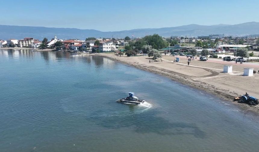 Bursa plajları sezona hazır hale geliyor