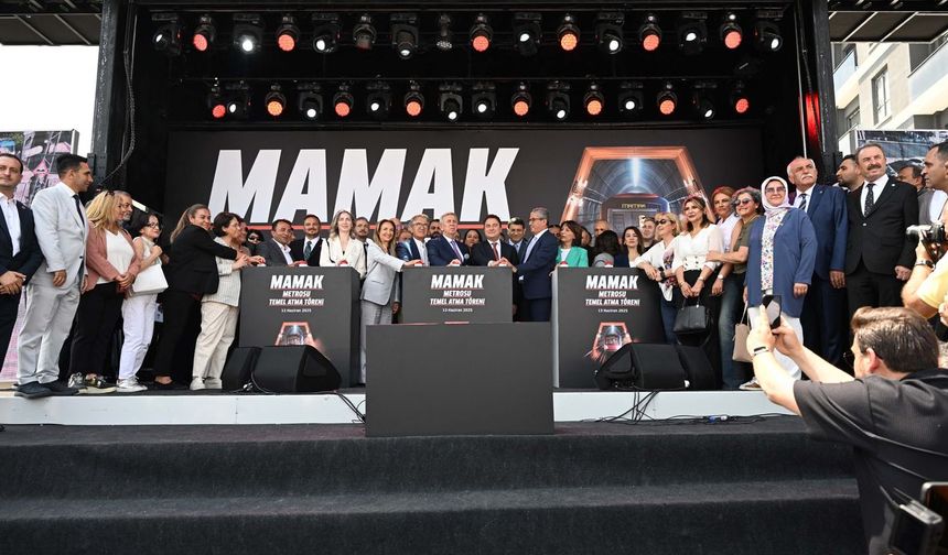 Mamak Metrosu'nun temeli atıldı; Mansur Yavaş: Bugünü değil geleceği de planlıyoruz