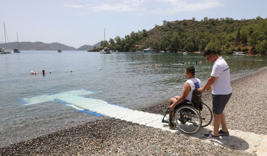 Muğla’da engelsiz plajlarla hayat kolaylaşıyor