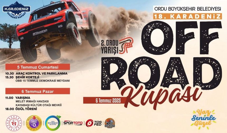 Off-Road Karadeniz Kupası Yarışları Ordu'da