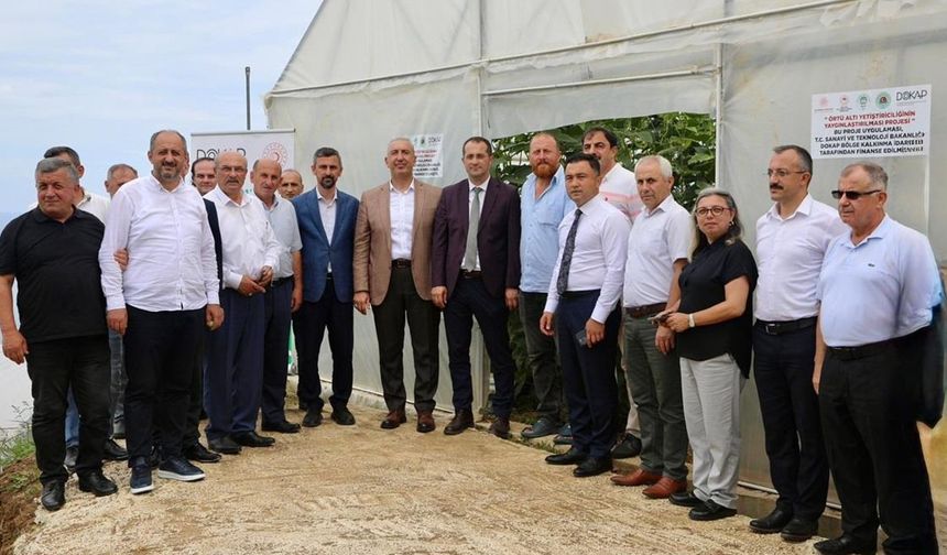 "Akçaabat Örtüaltı Yetiştiriciliğinin Yaygınlaştırılması'' projesi açılış töreni gerçekleştirildi