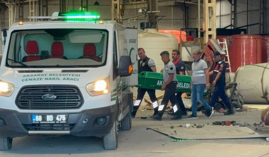 Aksaray OSB’de fabrikada patlama: 1 ölü, 3 yaralı