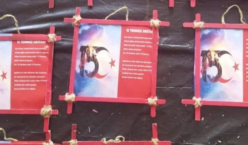 Kars'ta özel gereksinimli bireylerden 15 Temmuz’a anlamlı tablo