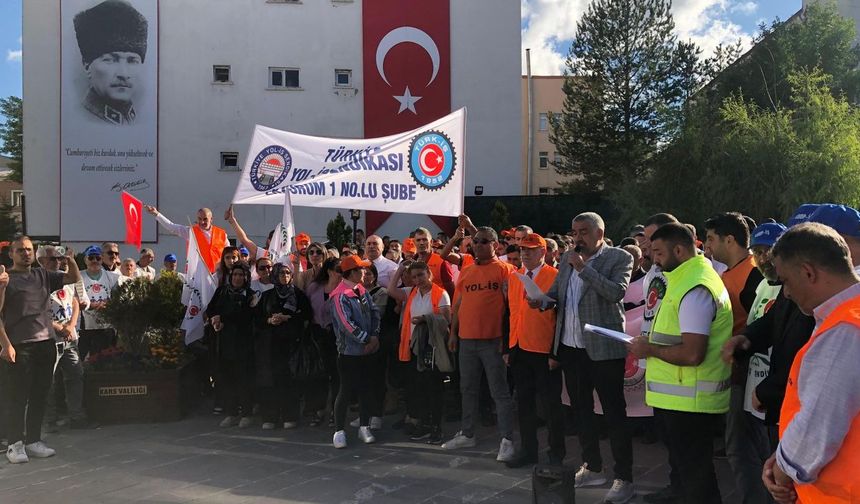 Kars’ta TÜRK-İŞ’e Bağlı Sendikalar: “Sefalet ücretini kabul etmiyoruz”