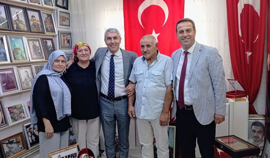 Kaymakam Coşkun'dan şehit ailesine anlamlı ziyaret