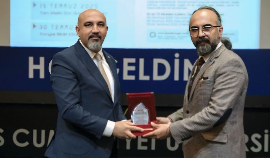 MÜSİAD Sivas’a Uluslararası Kongreden anlamlı plaket
