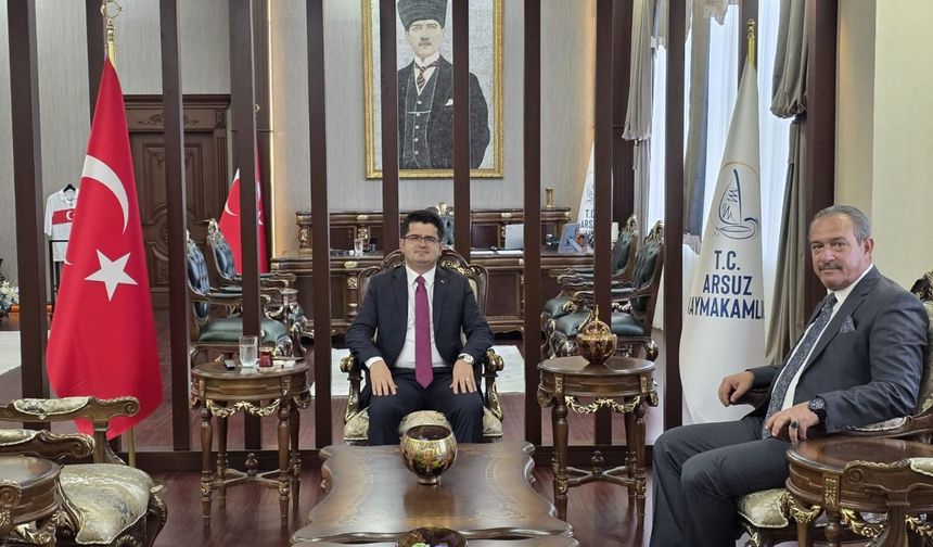 TİMBİR ve BHA'dan Arsuz Kaymakamı Fatih Eroğlu'na ziyaret