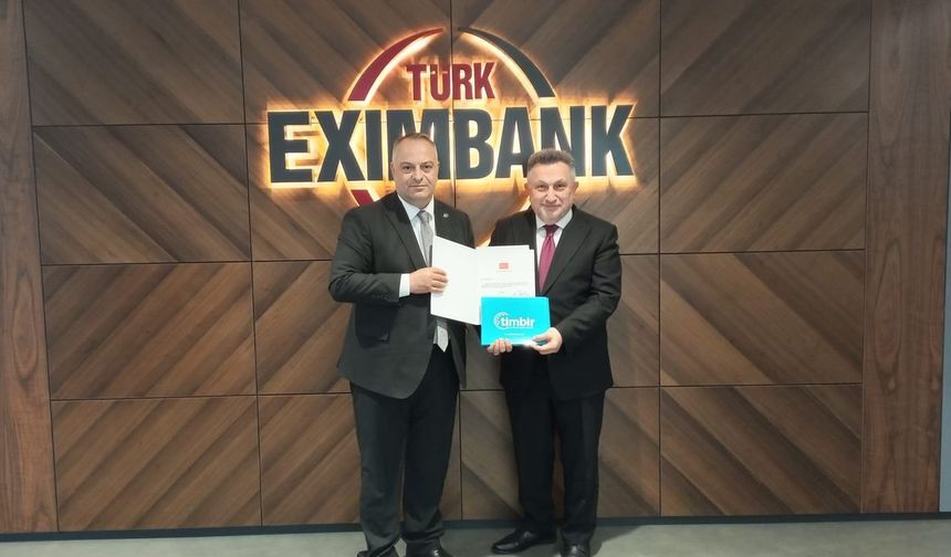 TİMBİR Genel Başkan Yardımcısı Muammer Baloğlu’ndan Türk Eximbank Genel Müdürü Ali Güney’e ziyaret