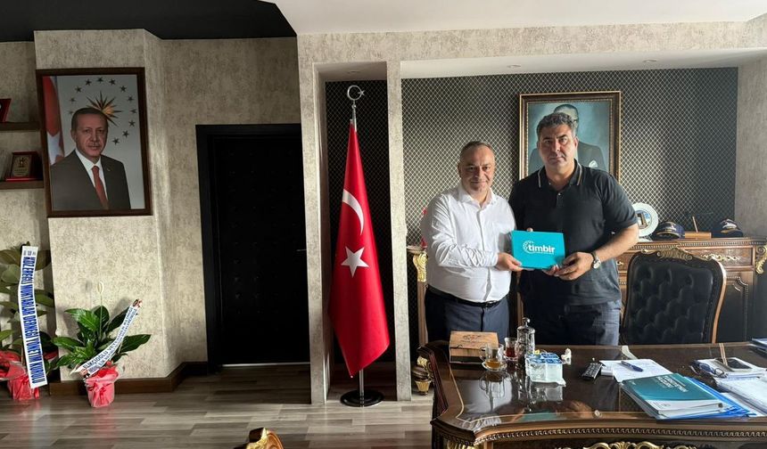 TİMBİR ve BHA'dan Karadeniz Ereğli Kaymakamı Fatih Yılmaz'a ziyaret